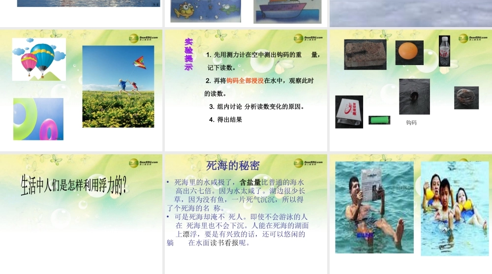 三年级科学下册 沉与浮课件 大象版