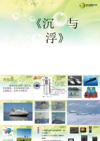 三年级科学下册 沉与浮课件 大象版