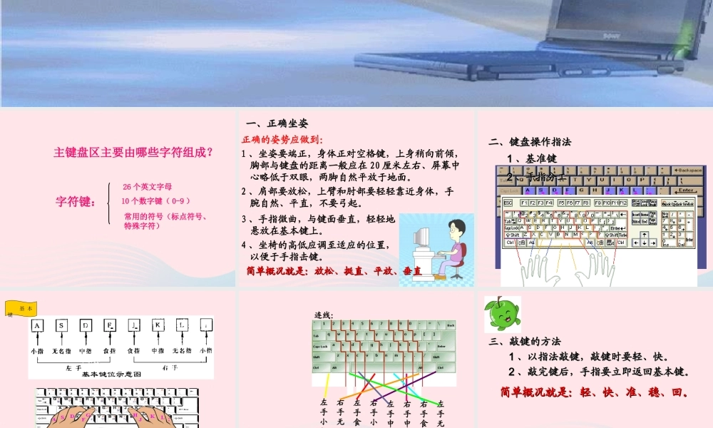 三年级信息技术 第7课《驾驭键盘》课件1 苏科版-苏科版小学三年级全册信息技术课件