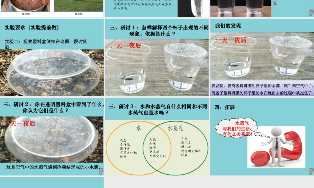 三年级科学上册 第1单元 水 1《水到哪里去了》课件2 教科版-教科版小学三年级上册自然科学课件