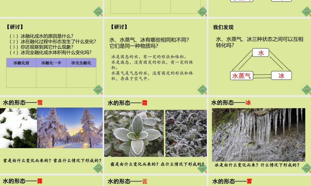 三年级科学上册 第1单元 水 4《冰融化了》课件1 教科版-教科版小学三年级上册自然科学课件