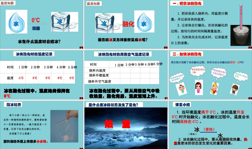 三年级科学上册 第1单元 水 4《冰融化了》课件2 教科版-教科版小学三年级上册自然科学课件