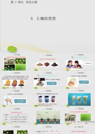 三年级科学上册 第二单元 研究土壤 5 土壤的类型课件（新版）苏教版-（新版）苏教版小学三年级上册自然科学课件