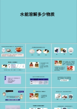 三年级科学上册 第1单元 水 5《水能溶解多少物质》课件2 教科版-教科版小学三年级上册自然科学课件