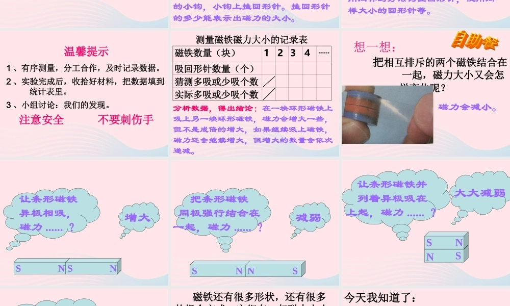 三年级科学下册 磁铁 5 磁力大小会变化吗课件 教科版-教科版小学三年级下册自然科学课件