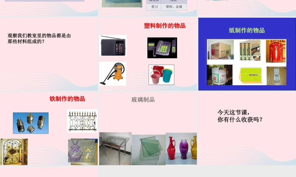 三年级科学上册 3.1《观察我们周围的材料》课件（1） 教科版-教科版小学三年级上册自然科学课件