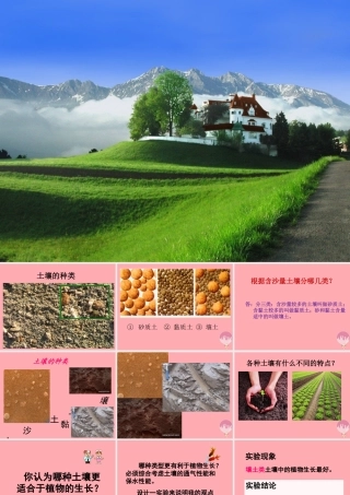 三年级科学上册 3.2 土壤的种类课件1 湘教版-湘教版小学三年级上册自然科学课件