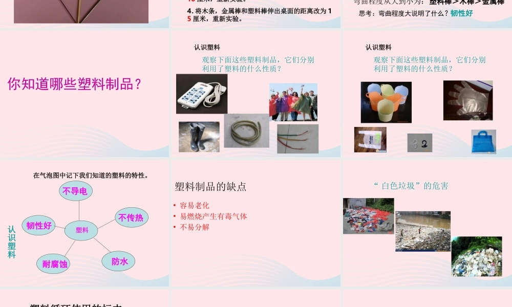 三年级科学上册 3.3《比较柔韧性》课件（2） 教科版-教科版小学三年级上册自然科学课件