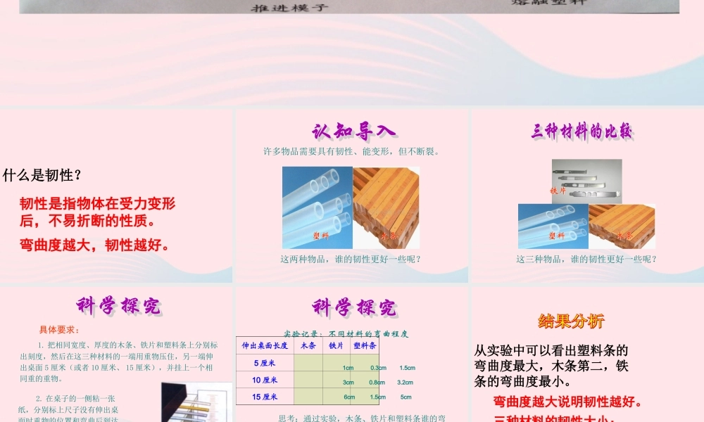 三年级科学上册 3.3《比较柔韧性》课件（3） 教科版-教科版小学三年级上册自然科学课件