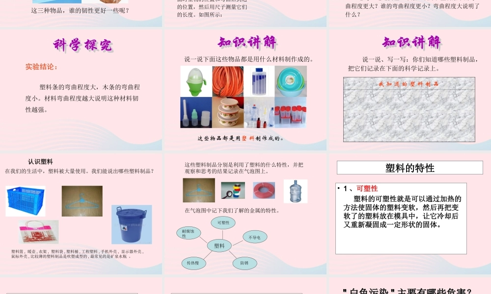 三年级科学上册 3.3《比较柔韧性》课件（4） 教科版-教科版小学三年级上册自然科学课件