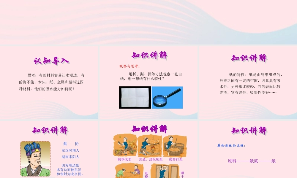 三年级科学上册 3.4《它们吸水吗》课件（2） 教科版-教科版小学三年级上册自然科学课件