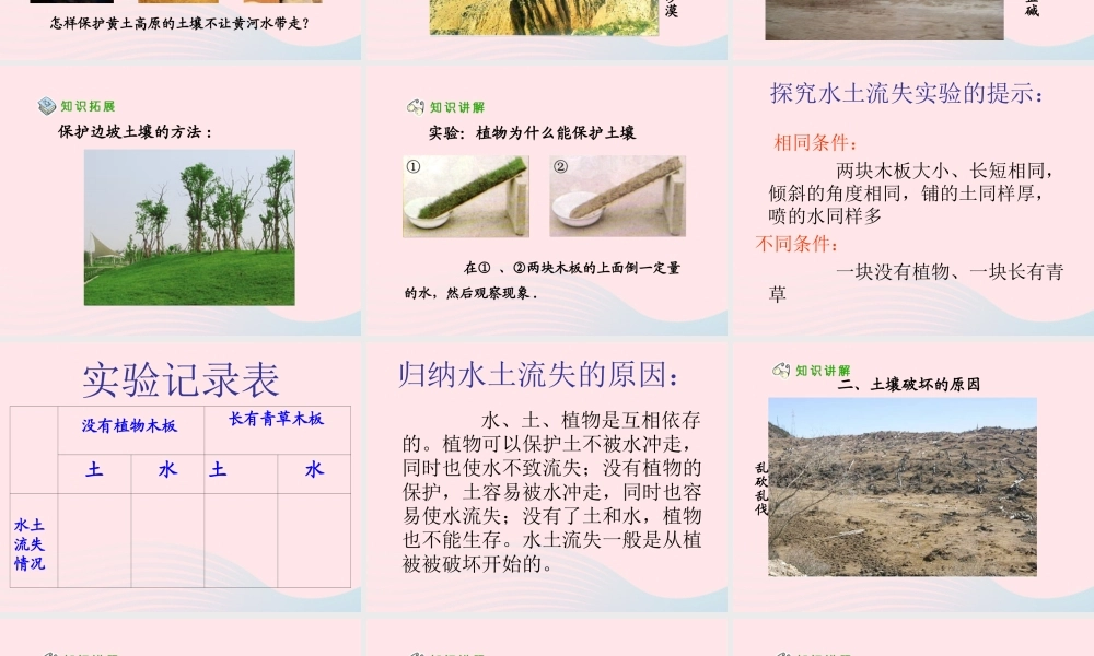 三年级科学上册 第7课《土壤的保护》课件（4） 冀教版-冀教版小学三年级上册自然科学课件