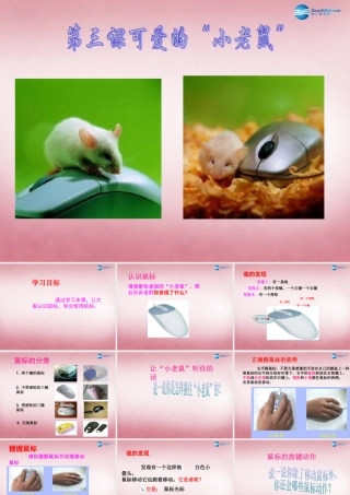 三年级信息技术上册 第3课 可爱的小老鼠课件 辽师大版（三起）