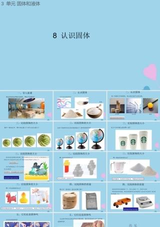 三年级科学上册 第三单元 固体和液体 8 认识固体课件（新版）苏教版-（新版）苏教版小学三年级上册自然科学课件