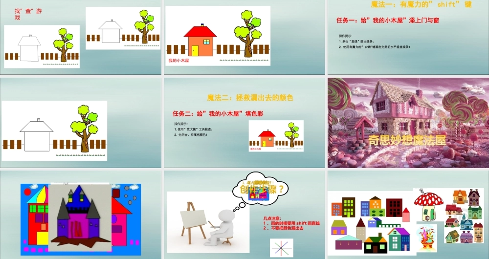 三年级信息技术上册 第5课 我画我家课件2 粤教版-粤教版小学三年级上册信息技术课件