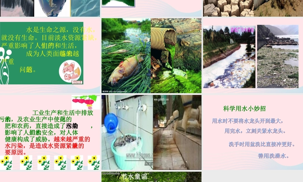 三年级科学上册 第11课《节约用水》课件（2） 冀教版-冀教版小学三年级上册自然科学课件