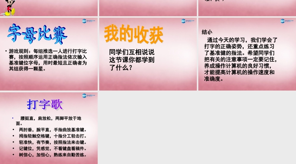 三年级信息技术上册 第6课 键盘指法课件1 辽师大版（三起）