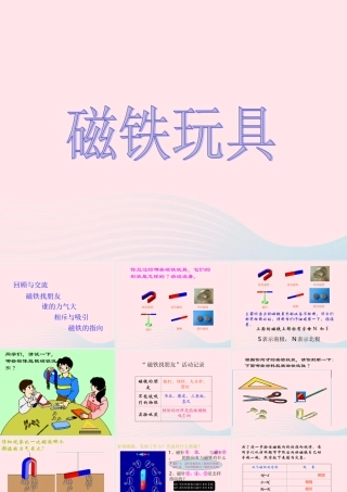 三年级科学上册 第三单元 身边的玩具 第16课《磁铁玩具》课件（1） 鄂教版-鄂教版小学三年级上册自然科学课件