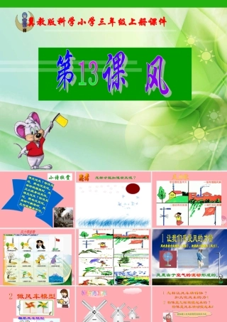 三年级科学上册 第13课 风课件2 冀教版-冀教版小学三年级上册自然科学课件