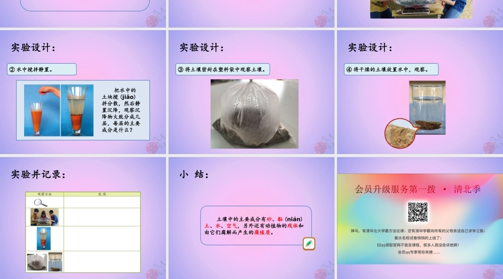 三年级科学上册 第三单元 土壤 3.2 土壤的成分课件 湘科版-人教版小学三年级上册自然科学课件