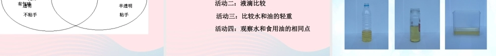 三年级科学上册 4.2《水和食用油的比较》课件（5） 教科版-教科版小学三年级上册自然科学课件