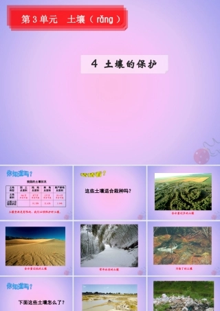三年级科学上册 第三单元 土壤 3.4 土壤的保护课件 湘科版-人教级上册自然科学课件