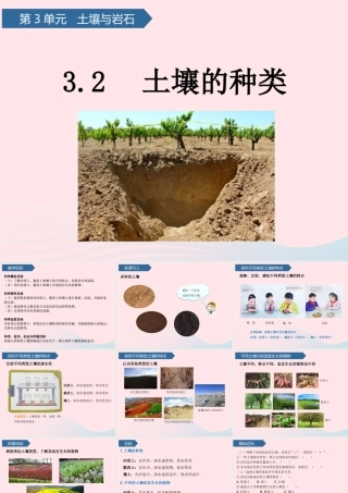 三年级科学上册 第三单元 土壤与岩石 第10课土壤的种类课件 青岛版六三制-青岛版小学三年级上册自然科学课件