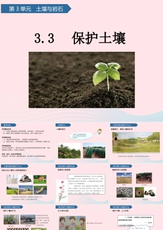 三年级科学上册 第三单元 土壤与岩石 第11课保护土壤课件 青岛版六三制-青岛版小学三年级上册自然科学课件