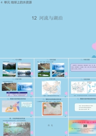 三年级科学上册 第四单元 地球上的水资源 12 河流与湖泊课件（新版）苏教版-（新版）苏教版小学三年级上册自然科学课件