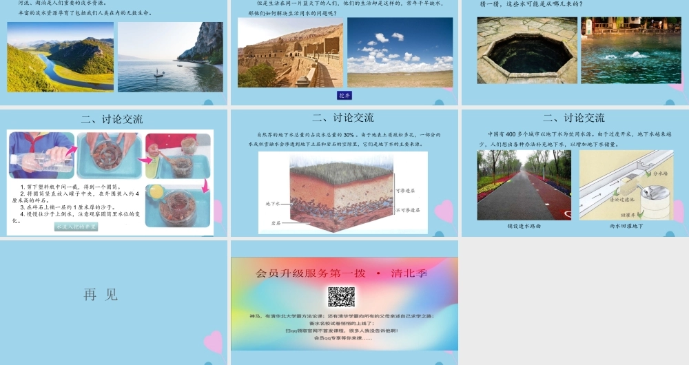 三年级科学上册 第四单元 地球上的水资源 13 地下水课件（新版）苏教版-（新版）苏教版小学三年级上册自然科学课件