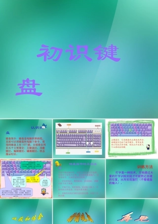 三年级信息技术上册 第8课 认识电脑键盘课件 闽教版