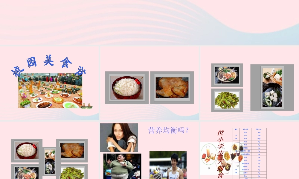 三年级科学上册 第一单元 生活中的食物 第5课《设计一日食谱》课件（2） 鄂教版-鄂教版小学三年级上册自然科学课件