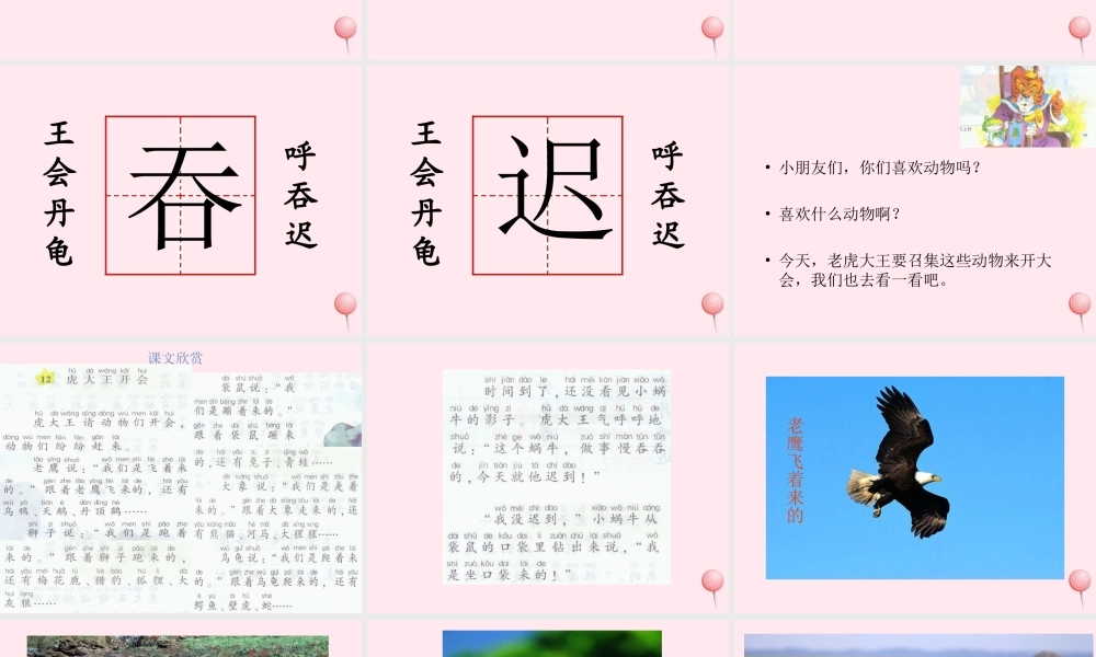 一年级语文下册 课文5 第22课《虎大王开会》课件1 湘教版-湘教版小学一年级下册语文课件