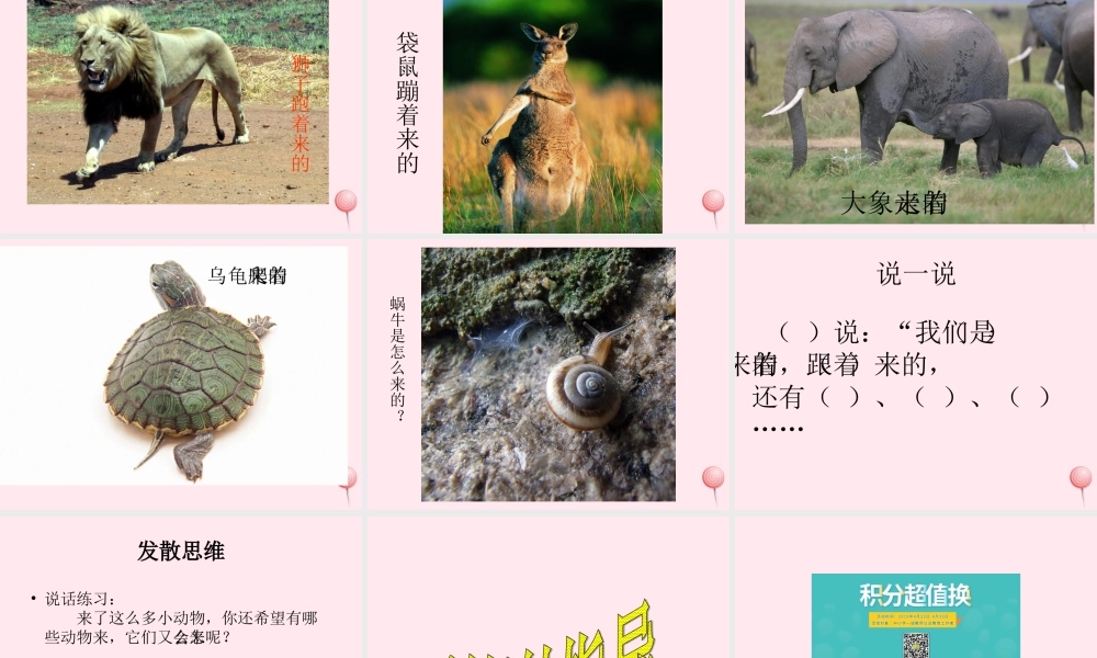 一年级语文下册 课文5 第22课《虎大王开会》课件1 湘教版-湘教版小学一年级下册语文课件