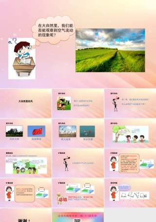 三年级科学上册 第四单元 流动的空气 4 大自然里的风教学课件 大象版-大象版小学三年级上册自然科学课件
