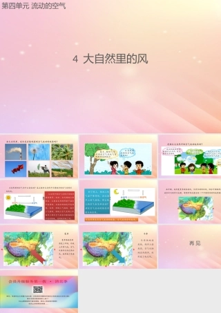 三年级科学上册 第四单元 流动的空气 4 大自然里的风课件 大象版-大象版小学三年级上册自然科学课件