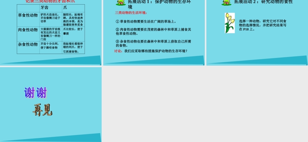 三年级科学上册 动物的食物课件1 新人教版-新人教版小学三年级上册自然科学课件