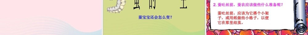三年级科学下册 动物的生命周期 2 蚕的生长变化课件 教科版-教科版小学三年级下册自然科学课件