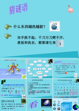 三年级科学上册 第四章 第1课 水与动物课件 新人教版-新人教版小学三年级上册自然科学课件