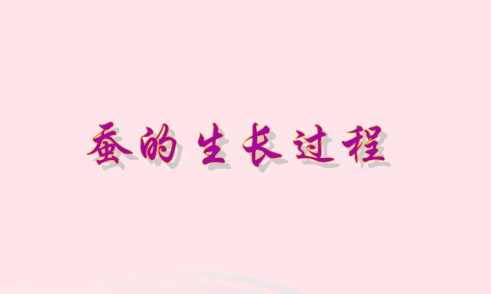 三年级科学下册 动物的生命周期 2 蚕的生长变化课件2 教科版-教科版小学三年级下册自然科学课件