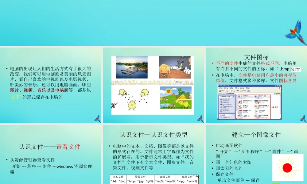 三年级信息技术下册 第二单元 文件管理 第5课 整理文件课件 新人教版-新人教版小学三年级下册信息技术课件