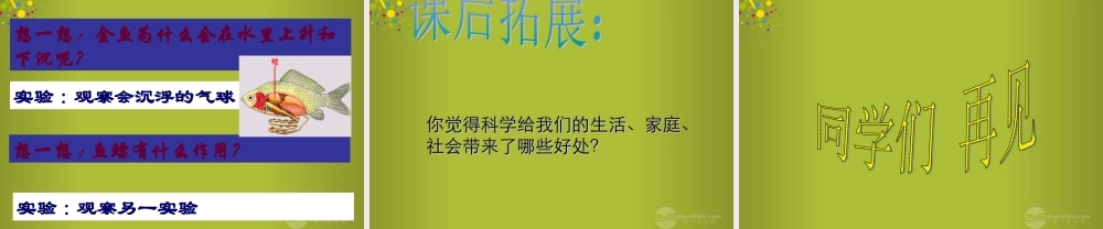 三年级科学上册 科学在我们身边3课件 首师大版