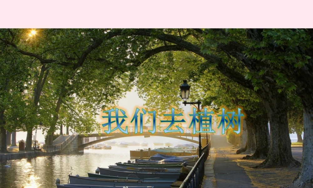 一年级语文下册 阅读二 第3课《我们去植树》课件1 教科版-教科版小学一年级下册语文课件