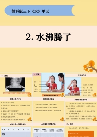 三年级科学上册 第一单元《水》2 水沸腾了课件 （新版）教科版-（新版）教科版小学三年级上册自然科学课件