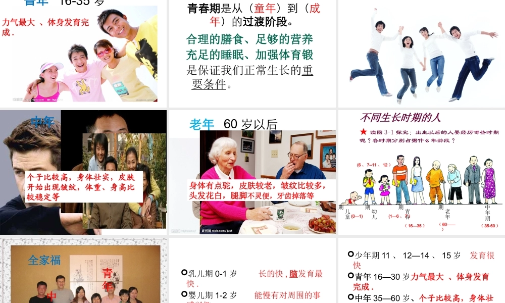 三年级科学下册 动物的生命周期 7 我们的生命周期课件2 教科版-教科版小学三年级下册自然科学课件