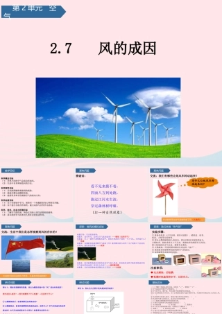 三年级科学上册 空气 7风的成因课件 教科版-教科版小学三年级上册自然科学课件