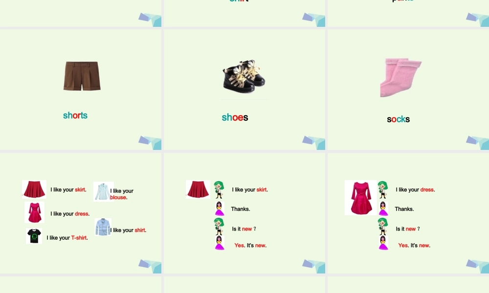 三年级英语上册 Lesson 5 New and old课件 冀教版（一起）-冀教版小学三年级上册英语课件