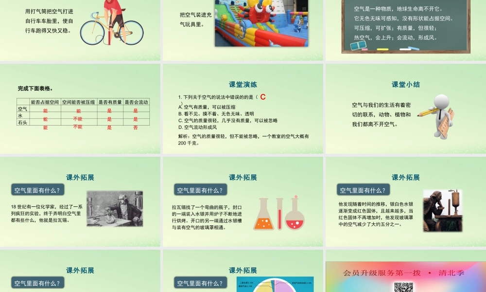 三年级科学上册 空气 8 《空气和我们的生活》课件 教科版-教科版小学三年级上册自然科学课件