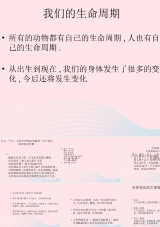 三年级科学下册 动物的生命周期 7《我们的生命周期》课件 教科版-教科版小学三年级下册自然科学课件