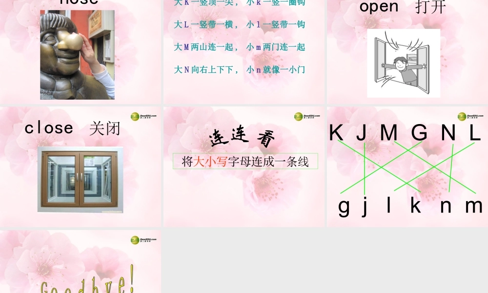 三年级英语上册 Lesson 9 Open and Close课件 （新版）冀教版